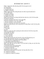 Đề thi học kì 2 môn lịch sử lớp 11 | Lớp 11, Lịch sử - Ôn Luyện