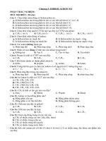 Bài tập trắc nghiệm có đáp án về hidrocacbon no môn hóa học lớp 11 | Lớp 11, Hóa học - Ôn Luyện
