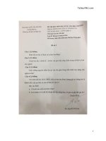 Đề thi cuối học kỳ II năm học 2018-2019 môn Những nguyên lý cơ bản của chủ nghĩa Mác - Lênnin (Phần 2 - Đề số 1) - ĐH Khoa học Xã hội và Nhân văn