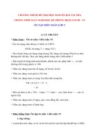 NỘI DUNG ÔN TẬP CHO HỌC SINH LỚP 2 HKII