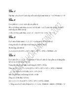 Lời giải đề thi toán 15 phút 