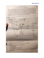 Đề thi cuối học kỳ năm học 2019-2020 môn Phân tích và thiết kế hệ thống thông tin - ĐH Công nghệ