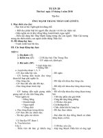 gIÁO ÁN LỚP 2 - lê tHỊ tHU hUYỀN TUẦN 20