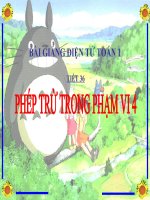 Bài giảng điện tử lớp 1