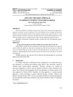 Áp dụng phương pháp học sâu nhằm cải thiện việc học tiếng Anh của sinh viên