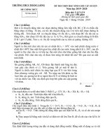 Đề thi học sinh giỏi huyện môn Vật lý lớp 9 năm 2019 - 2020 THCS Thăng Long | Vật lý, Lớp 9 - Ôn Luyện