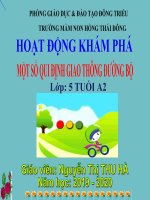 Giáo án khám phá xã hội