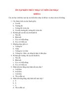 ÔN TẬP KIẾN THỨC NHẠC LÝ MÔN ÂM NHẠC KHỐI 6