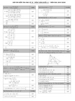 Bộ đề thi học kì 2 môn Toán lớp 11 THPT Marie Curie năm 2019 - 2020 | Toán học, Lớp 11 - Ôn Luyện