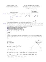 Đề kiểm tra chất lượng học kì 2 có đáp án chi tiết môn vật lí lớp 12 trường thpt c bình lục mã 246 | Lớp 12, Vật lý - Ôn Luyện