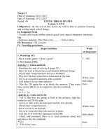 Giáo án Tiếng Anh lớp 3 - Trần Thị Thu - tuần 13