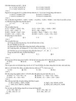 Đề thi khảo sát chất lượng môn hóa học lớp 11 | Lớp 11, Hóa học - Ôn Luyện