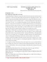 Đề thi thử THPT quốc gia 2018 THPT chuyên Thái Bình có lời giải chi tiết | Ngữ văn, Đề thi đại học - Ôn Luyện