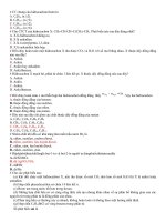 Bài tập trắc nghiệm có đáp án về hidrocacbon môn hóa học lớp 11 | Lớp 11, Hóa học - Ôn Luyện