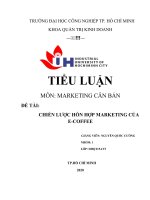 Tiểu luận môn marketing căn bản chiến lược hỗn hợp marketing của e coffee 