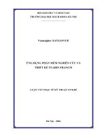 A ứng dụng phần mềm nghiên cứu và thiết kế tuabin francis 
