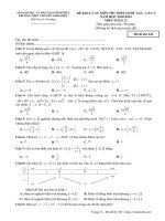 Đề khảo sát CLC Toán 12 lần 1 năm 2018-2019 trường THPT chuyên Vĩnh Phúc