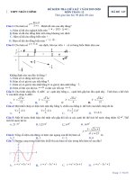 Đề kiểm tra giữa kỳ 1 môn toán lớp 12 năm 2019 trường THPT nhân chính mã 147 | Toán học, Lớp 12 - Ôn Luyện