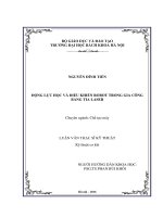 Động lực học và điều khiển robot trong gia công bằng tia laser  c ; người hướng dẫn khoa học 