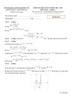 Đề thi học kì 2 môn toán lớp 11 năm 2018 trường thcs thpt đông du mã 2 | Toán học, Lớp 11 - Ôn Luyện