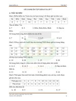 Bộ đề cương ôn tập giữa kì 2 môn toán lớp 7 năm học 2019 - 2020