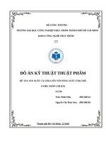 ĐỒ án kỹ THUẬT THỰC PHẨM