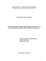 Sáng kiến kinh nghiệm, SKKN - Hướng dẫn học sinh chinh phục bài toán về tọa độ phẳng trong đề thi THPT Quốc Gia