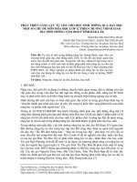 Phát triển năng lực tự chủ cho học sinh thông qua dạy học một số chủ đề môn Hóa học lớp 12 theo chương trình giáo dục phổ thông năm 2018 ở tỉnh Đăk Lăk