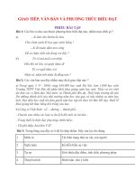 PHIẾU BÀI TẬP- GIAO TIẾP VĂN BẢN VÀ PTBĐ