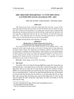 Biểu hiện biến đổi khí hậu và nước biển dâng tại tỉnh Tiền Giang giai đoạn 1978 – 2015