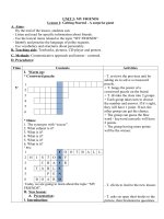 Lesson Plan-Grade 6-Unit 3-Getting started