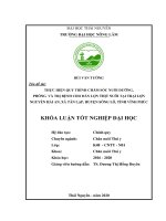 Thực hiện quy trình chăm sóc nuôi dưỡng và phòng trị bệnh cho đàn lợn thịt tại trại lợn nguyễn hải an, xã tân lập, huyện sông lô, tỉnh vĩnh phúc 