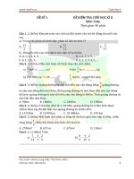 10 đề thi cuối học kì  II Toán lớp 4 năm học 2019 - 2020