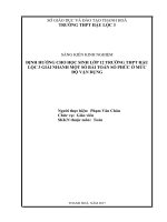 Sáng kiến kinh nghiệm, SKKN - Định hướng cho học sinh lớp 12 trường THPT Hậu Lộc 3 giải nhanh một số bài tập số phức ở mức độ vận dụng
