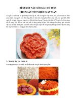 Bí quyết nấu Xôi gấc đỏ tươi cho ngày Tết nhiều may mắn