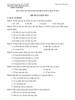 ĐỀ CƯƠNG ÔN TẬP SINH K10 LẦN 2