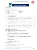 PHIẾU BÀI TẬP TOÁN 6 – TUẦN 11