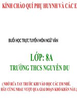Bài giảng trực tuyến ôn tập Thơ mới ( Buổi 2)