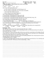 Đề KT 1 tiết HKII môn vật lý 8