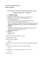 ĐÊ CƯƠNG ÔN TÂP SINH HỌC 10 TRONG THỜI GIAN NGHI PHONG ...