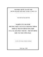 Nghiên cứu so sánh phương thức sản xuất chương trình thời sự truyền hình tổng hợp của các đài phát thanh – truyền hình khu vực bắc sông hậu 
