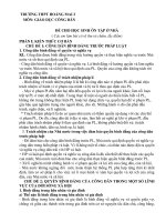 ĐỀ CƯƠNG ÔN TẬP Ở NHÀ LẦN 2 BÀI 3-4