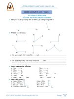 TOÁN 3: BÀI TẬP TUẦN 9