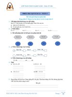 Toán 3: BÀI TẬP TUẦN 11