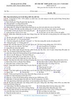 Đề thi thử môn Lịch Sử 2018 THPT Phan Đình Phùng – Hà Tĩnh đáp án