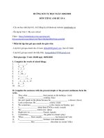 Nội dung ôn tập môn Anh văn 6đề án