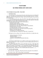 Thuyết minh thiết kế hệ thống phòng cháy chữa cháy cho nhà cao tầng