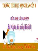 Bài 1: Gấp tàu thủy 2 ống khối (t1) - Thủ công 3