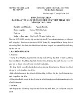 BAO CAO SU DUNG THIET BI DAY HOC