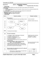 BÀI GIẢNG TIỀNG ANH 10 - HK2 GIẢM TẢI